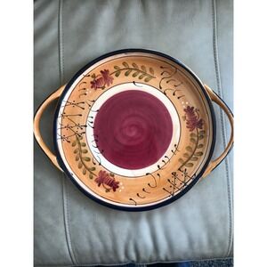 Romance by Nanette Vacher for‎ Ambiance Collections Dinnerware Handled Tray